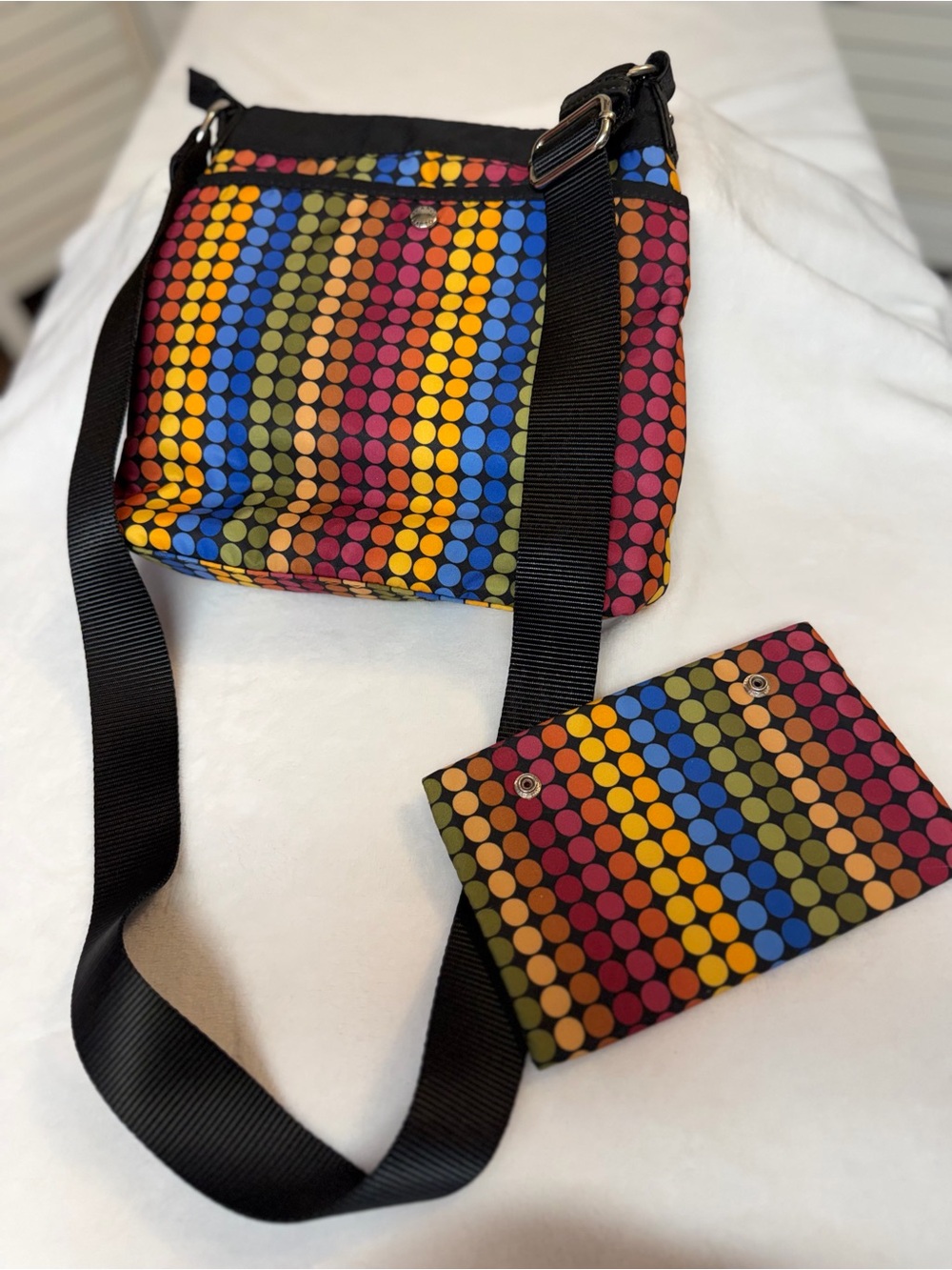 Franco Sarto Colorful Crossbody Bag and wallet RAINBOW COLORFUL LOVE IS LOVE!